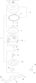 Page A Diagram and Parts List for CH25S-68705  Kohler Engine