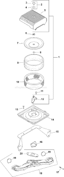 Page J Diagram and Parts List for CH22-66536  Kohler Engine
