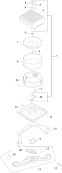 Page A Diagram and Parts List for CH20S-64716  Kohler Engine