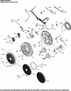 IgnitionCharging_Group_5-24-1324_Ch682-752 Diagram and Parts List for CH742-3101  Kohler Engine