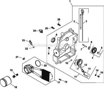 Oil_PanLubrication_3-24-373 Diagram and Parts List for CH745-3114  Kohler Engine