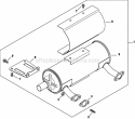 Page J Diagram and Parts List for CH25-68715  Kohler Engine