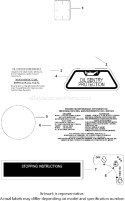 Part Location Diagram of 25-113-44-S Kohler Decal, Engine Maintenance