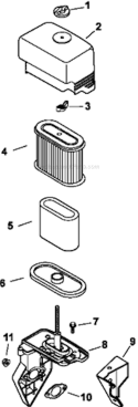 Air_Intake_And_Filtration Diagram and Parts List for CS12-941620  Kohler Engine