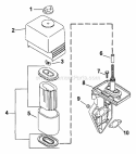 Part Location Diagram of 6308307-S Kohler Element,H-D A/C
