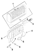 Page F Diagram and Parts List for CS85T-951502  Kohler Engine