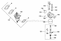 Page H Diagram and Parts List for CV125-1222  Kohler Engine