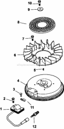 Page J Diagram and Parts List for CV13-21534  Kohler Engine