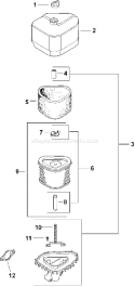 Part Location Diagram of 1211218-S Kohler Spacer