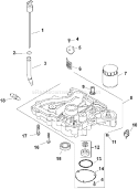 Part Location Diagram of 1203819-S Kohler Dipstick Assembly