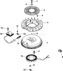 Page K Diagram and Parts List for CV14-1491  Kohler Engine