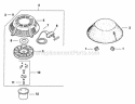 Page P Diagram and Parts List for CV125-1219  Kohler Engine