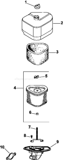 Page A Diagram and Parts List for CV15-41544  Kohler Engine