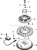 Page J Diagram and Parts List for CV15-41608  Kohler Engine