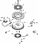Page J Diagram and Parts List for CV15-41617  Kohler Engine