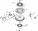 Page J Diagram and Parts List for CV15-41619  Kohler Engine