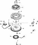 Page J Diagram and Parts List for CV15-41623  Kohler Engine