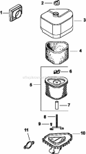 Page A Diagram and Parts List for CV13-21539  Kohler Engine