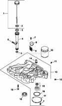 Page K Diagram and Parts List for CV13-21540  Kohler Engine
