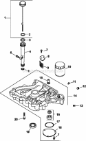 Page K Diagram and Parts List for CV15-41629  Kohler Engine