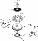 Page J Diagram and Parts List for CV15-41633  Kohler Engine