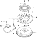 Page J Diagram and Parts List for CV15T-41542  Kohler Engine