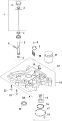 Page K Diagram and Parts List for CV13T-21518  Kohler Engine