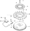 Page J Diagram and Parts List for CV15T-41626  Kohler Engine