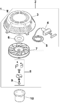 Page L Diagram and Parts List for CV13T-21518  Kohler Engine