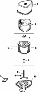 Page A Diagram and Parts List for CV16-43528  Kohler Engine
