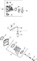 Page H Diagram and Parts List for CV16-43514  Kohler Engine