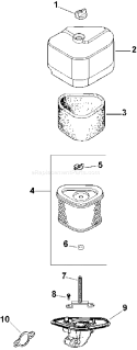 Page A Diagram and Parts List for CV13T-21518  Kohler Engine