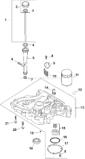 Page K Diagram and Parts List for CV13T-21534  Kohler Engine