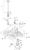Page K Diagram and Parts List for CV16S-43530  Kohler Engine