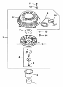 Page T Diagram and Parts List for CV18-61530  Kohler Engine
