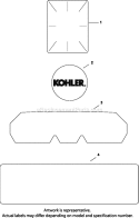 Part Location Diagram of 24113138-S Kohler Decal, Heat Reflective
