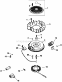 Page K Diagram and Parts List for CV18-61577  Kohler Engine