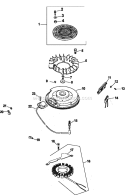 Page J Diagram and Parts List for CV19-65598  Kohler Engine