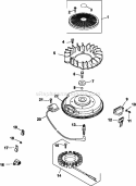 Page J Diagram and Parts List for CV20-65617  Kohler Engine