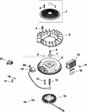 Page J Diagram and Parts List for CV20-65619  Kohler Engine