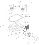 Page K Diagram and Parts List for CV20S-65617  Kohler Engine