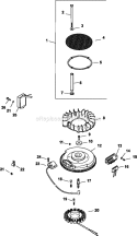 Page J Diagram and Parts List for CH25-68689  Kohler Engine