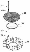 Part Location Diagram of 2416220 Kohler Screen - Use 24 162 25