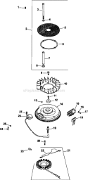 Page J Diagram and Parts List for CV20-65606  Kohler Engine