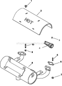 Part Location Diagram of 2407208-S Kohler Stud: M6x1.0x36