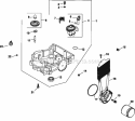 Page K Diagram and Parts List for CV23-75537  Kohler Engine