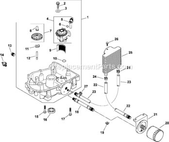 Part Location Diagram of 2432658-S Kohler Hose: Oil