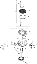 Ignition/Electrical Diagram and Parts List for CV23-75543  Kohler Engine