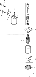 Page M Diagram and Parts List for CV23-75543  Kohler Engine