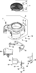 Page B Diagram and Parts List for CV23-75548  Kohler Engine